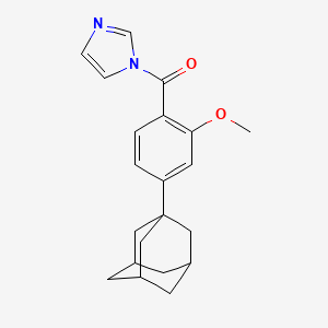 molecular formula C21H24N2O2 B4113236 [4-(1-Adamantyl)-2-methoxyphenyl]-imidazol-1-ylmethanone 
