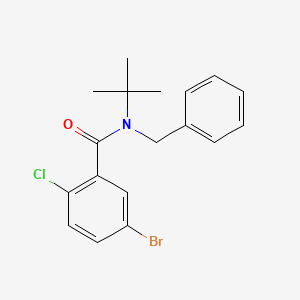 molecular formula C18H19BrClNO B4113320 N-benzyl-5-bromo-N-tert-butyl-2-chlorobenzamide 