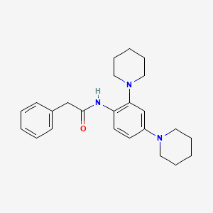 molecular formula C24H31N3O B4113334 N-[2,4-di(piperidin-1-yl)phenyl]-2-phenylacetamide 