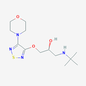 molecular formula C13H24N4O3S B041137 (+)-Timolol CAS No. 26839-76-9
