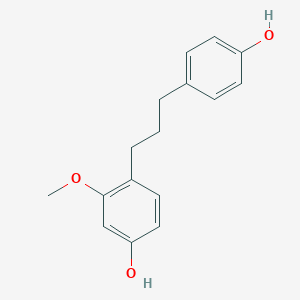 molecular formula C16H18O3 B041139 4-[3-(4-Hydroxyphenyl)propyl]-3-methoxyphenol CAS No. 73731-86-9