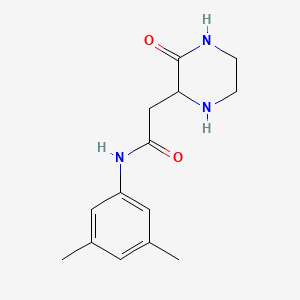molecular formula C14H19N3O2 B4114167 N-(3,5-dimethylphenyl)-2-(3-oxopiperazin-2-yl)acetamide 