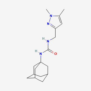 molecular formula C17H26N4O B4115074 N-(1-ADAMANTYL)-N'-[(1,5-DIMETHYL-1H-PYRAZOL-3-YL)METHYL]UREA 