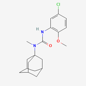 molecular formula C19H25ClN2O2 B4115307 N-(1-ADAMANTYL)-N'-(5-CHLORO-2-METHOXYPHENYL)-N-METHYLUREA 