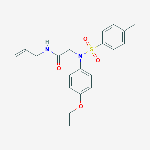 molecular formula C20H24N2O4S B411550 N-allyl-2-{4-ethoxy[(4-methylphenyl)sulfonyl]anilino}acetamide 