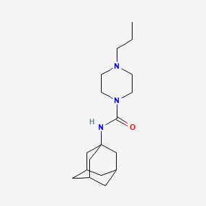 molecular formula C18H31N3O B4115698 N-(1-adamantyl)-4-propylpiperazine-1-carboxamide 