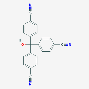 molecular formula C22H13N3O B041158 Tris(4-cyanophenyl)methanol CAS No. 117678-98-5