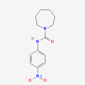 molecular formula C13H17N3O3 B4115872 N-(4-nitrophenyl)azepane-1-carboxamide 