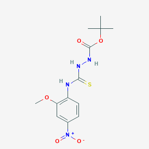molecular formula C13H18N4O5S B4116206 tert-butyl 2-[(2-methoxy-4-nitrophenyl)carbamothioyl]hydrazinecarboxylate CAS No. 701291-02-3