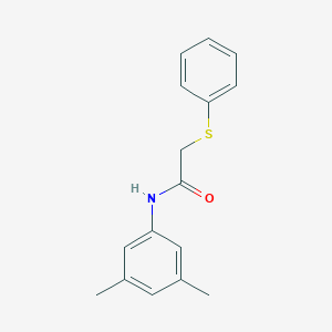 molecular formula C16H17NOS B411623 N-(3,5-dimethylphenyl)-2-(phenylsulfanyl)acetamide 