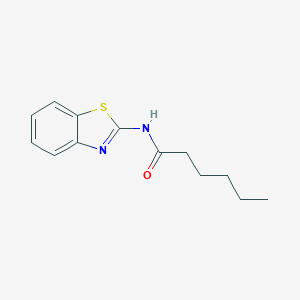 molecular formula C13H16N2OS B411676 N-(1,3-benzothiazol-2-yl)hexanamide CAS No. 118992-97-5