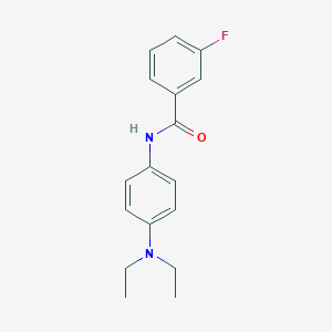 molecular formula C17H19FN2O B411679 N-[4-(diethylamino)phenyl]-3-fluorobenzamide 