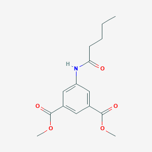 molecular formula C15H19NO5 B411683 Dimethyl 5-(pentanoylamino)isophthalate 