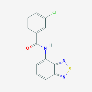 molecular formula C13H8ClN3OS B411686 N-(2,1,3-benzothiadiazol-4-yl)-3-chlorobenzamide 