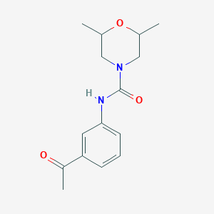 molecular formula C15H20N2O3 B4116879 N-(3-acetylphenyl)-2,6-dimethylmorpholine-4-carboxamide 