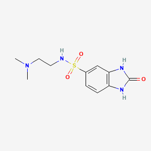 molecular formula C11H16N4O3S B4116981 N-[2-(dimethylamino)ethyl]-2-oxo-1,3-dihydrobenzimidazole-5-sulfonamide 