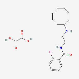 molecular formula C19H27FN2O5 B4117021 N-[2-(cyclooctylamino)ethyl]-2-fluorobenzamide;oxalic acid 