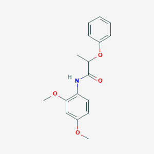molecular formula C17H19NO4 B411717 N-(2,4-dimethoxyphenyl)-2-phenoxypropanamide 