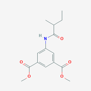 molecular formula C15H19NO5 B411729 Dimethyl 5-[(2-methylbutanoyl)amino]isophthalate 