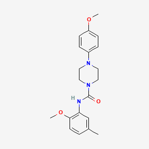 molecular formula C20H25N3O3 B4117318 N-(2-methoxy-5-methylphenyl)-4-(4-methoxyphenyl)piperazine-1-carboxamide 