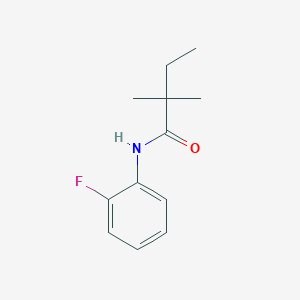 molecular formula C12H16FNO B411733 N-(2-fluorophenyl)-2,2-dimethylbutanamide 