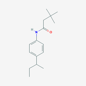 molecular formula C16H25NO B411734 N-[4-(butan-2-yl)phenyl]-3,3-dimethylbutanamide 