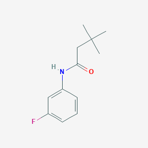 molecular formula C12H16FNO B411741 N-(3-fluorophenyl)-3,3-dimethylbutanamide 