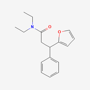 molecular formula C17H21NO2 B4117429 N,N-diethyl-3-(furan-2-yl)-3-phenylpropanamide 