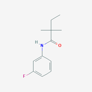 molecular formula C12H16FNO B411743 N-(3-fluorophenyl)-2,2-dimethylbutanamide 