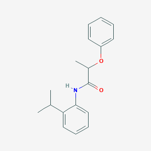 molecular formula C18H21NO2 B411761 N-(2-isopropylphenyl)-2-phenoxypropanamide 