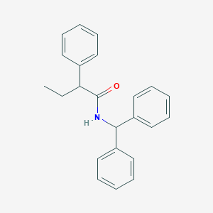molecular formula C23H23NO B411768 N-(diphenylmethyl)-2-phenylbutanamide 