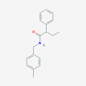 molecular formula C18H21NO B411796 N-[(4-methylphenyl)methyl]-2-phenylbutanamide 