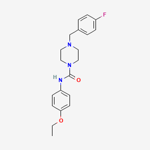 molecular formula C20H24FN3O2 B4117968 N-(4-ethoxyphenyl)-4-[(4-fluorophenyl)methyl]piperazine-1-carboxamide 
