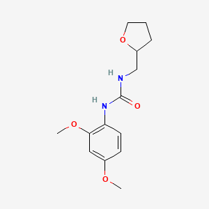 molecular formula C14H20N2O4 B4118047 N-(2,4-DIMETHOXYPHENYL)-N'-TETRAHYDRO-2-FURANYLMETHYLUREA 