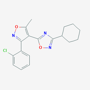 5-[3-(2-Chlorophenyl)-5-methyl-4-isoxazolyl]-3-cyclohexyl-1,2,4-oxadiazole
