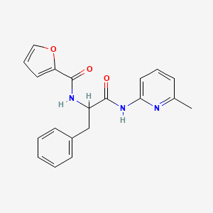 molecular formula C20H19N3O3 B4118261 Nalpha-(furan-2-ylcarbonyl)-N-(6-methylpyridin-2-yl)phenylalaninamide 