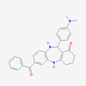 7-Benzoyl-11-(4-dimethylamino-phenyl)-2,3,4,5,10,11-hexahydro-dibenzo[b,e][1,4]d