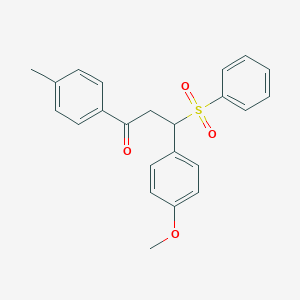 3-(4-Methoxyphenyl)-1-(4-methylphenyl)-3-(phenylsulfonyl)propan-1-one