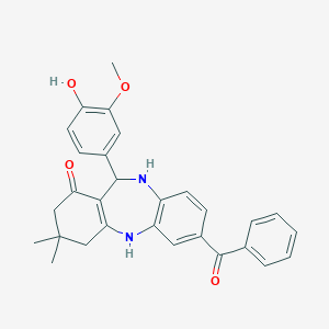 7-Benzoyl-11-(4-hydroxy-3-methoxy-phenyl)-3,3-dimethyl-2,3,4,5,10,11-hexahydro-d
