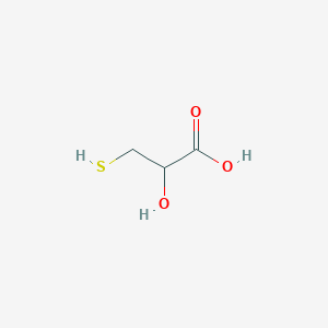 molecular formula C3H6O3S B041185 3-Mercaptolactic acid CAS No. 2614-83-7
