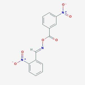 2-nitrobenzaldehyde O-{3-nitrobenzoyl}oxime