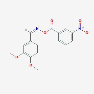 3,4-dimethoxybenzaldehyde O-{3-nitrobenzoyl}oxime