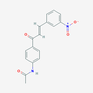 molecular formula C17H14N2O4 B411863 N-[4-(3-{3-nitrophenyl}acryloyl)phenyl]acetamide 