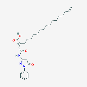 2-{2-oxo-2-[(5-oxo-1-phenyl-4,5-dihydro-1H-pyrazol-3-yl)amino]ethyl}-17-octadecenoic acid