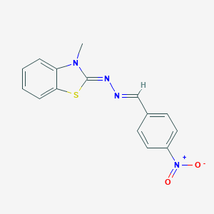 4-nitrobenzaldehyde (3-methyl-1,3-benzothiazol-2(3H)-ylidene)hydrazone