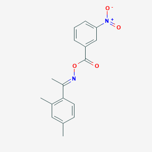 1-(2,4-dimethylphenyl)ethanone O-{3-nitrobenzoyl}oxime