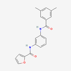 molecular formula C20H18N2O3 B4118708 N-[3-[(3,5-dimethylbenzoyl)amino]phenyl]furan-2-carboxamide 