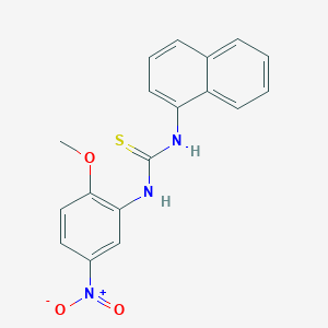 molecular formula C18H15N3O3S B4118755 1-(2-Methoxy-5-nitrophenyl)-3-naphthalen-1-ylthiourea 