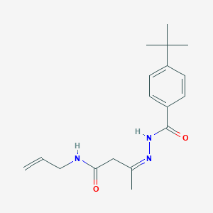 N-allyl-3-[(4-tert-butylbenzoyl)hydrazono]butanamide