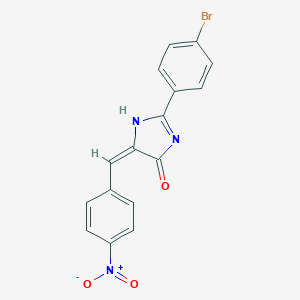 (5E)-2-(4-bromophenyl)-5-[(4-nitrophenyl)methylidene]-1H-imidazol-4-one